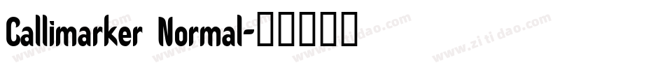 Callimarker Normal字体转换